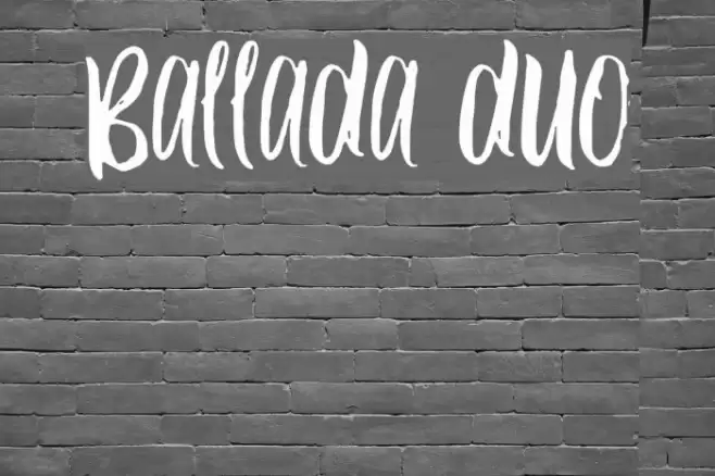 Ballada duo Font examples
