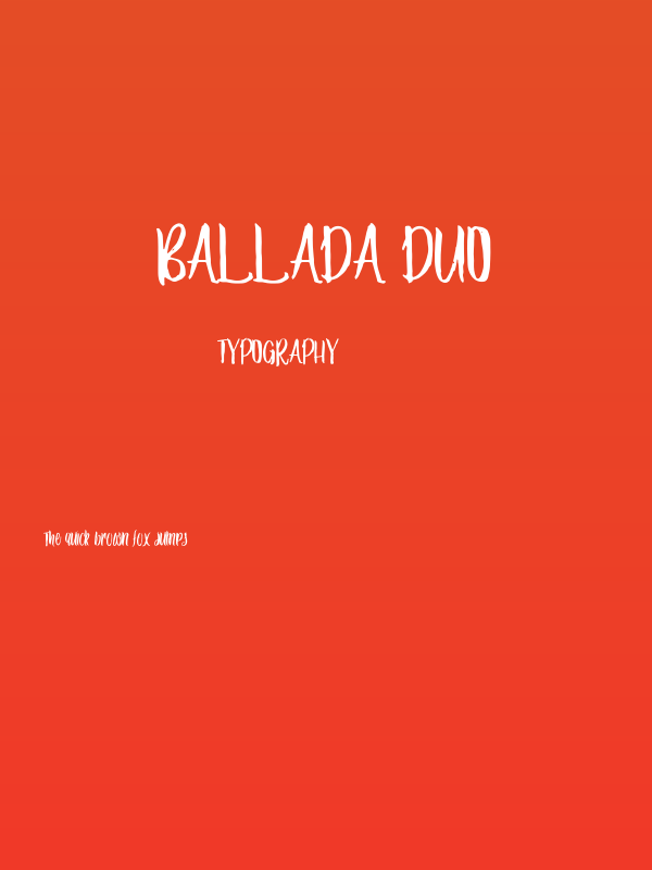 Ballada duo Poster