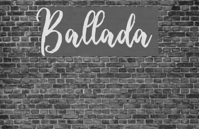 Ballada Font examples