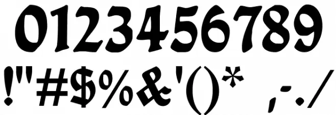 Ballade-Bold Font OTHER CHARS