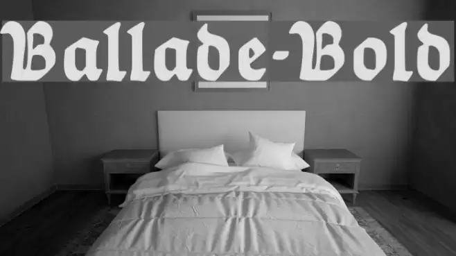 Ballade-Bold Font examples