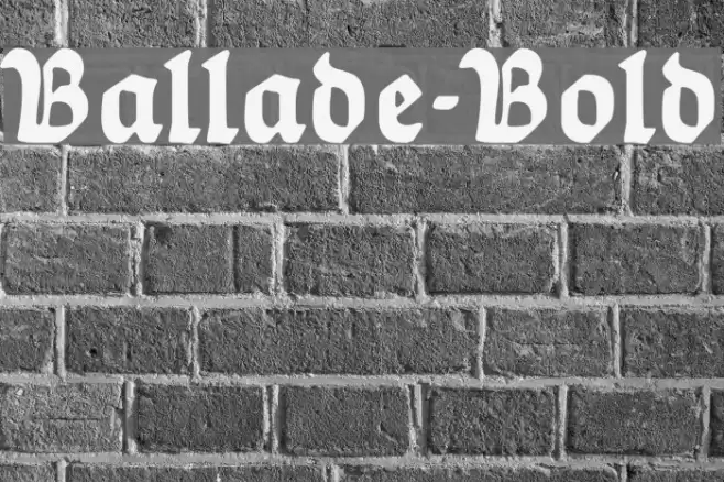 Ballade-Bold Font examples