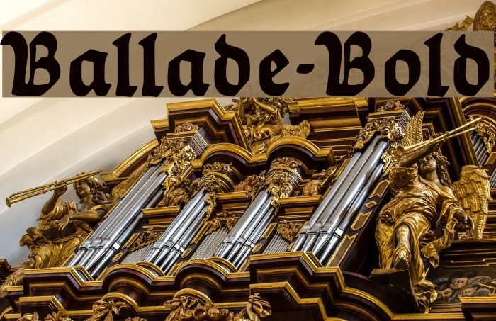 Ballade-Bold Font examples