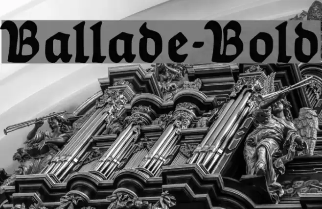 Ballade-Bold Font examples