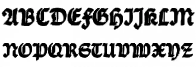 Ballade Contour Шрифта ВЕРХНИЙ