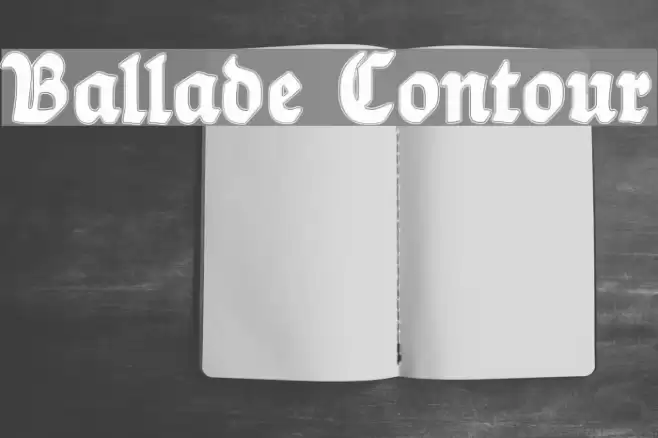 Ballade Contour Font examples