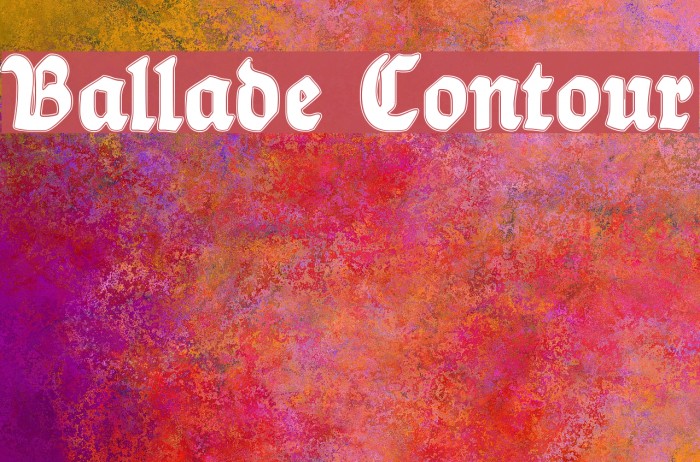 Ballade Contour Example 3