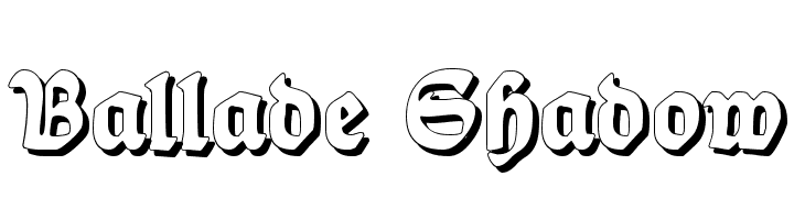 Ballade Shadow Font