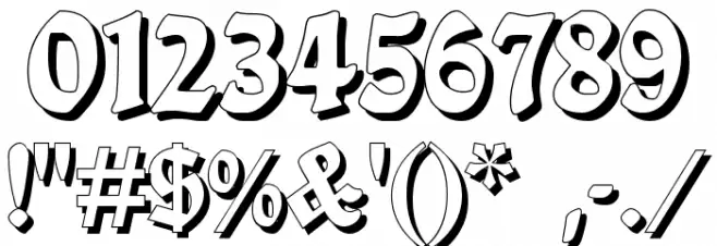 Ballade Shadow Font OTHER CHARS