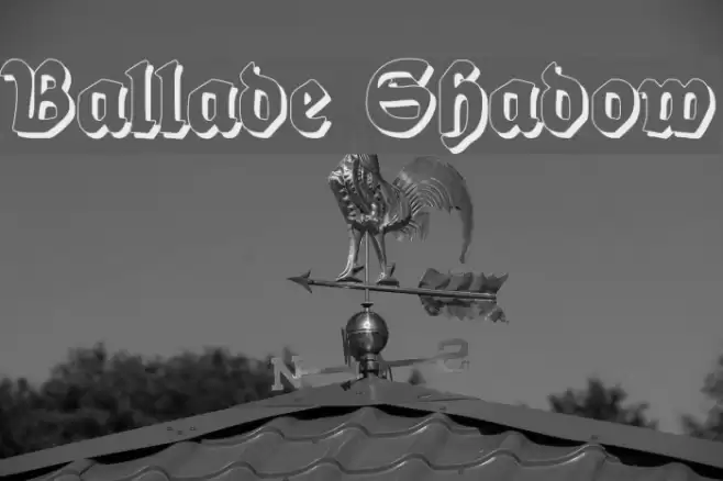 Ballade Shadow Font examples