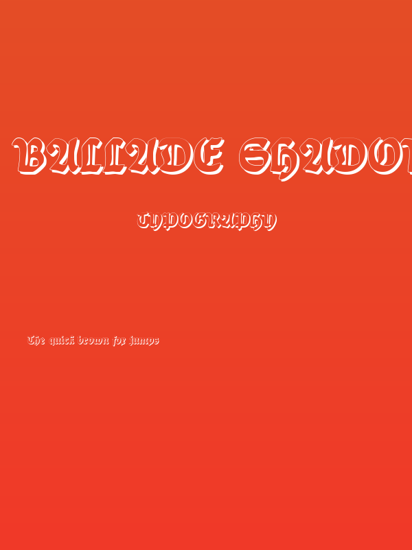 Ballade Shadow Poster