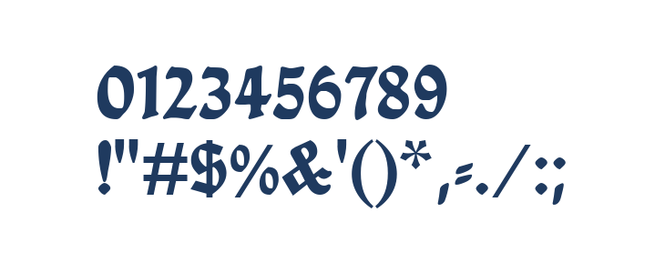 Ballade UNZ1 Alt Bold Other Characters