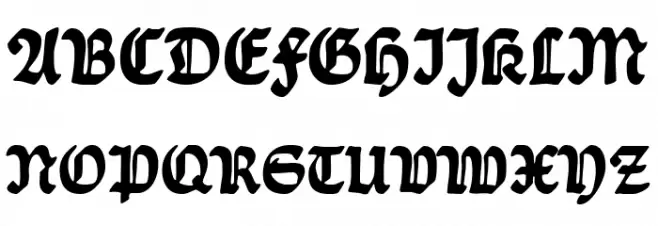 Ballade UNZ1 Alt Bold Шрифта ВЕРХНИЙ