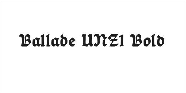 Ballade UNZ1 Bold Logo