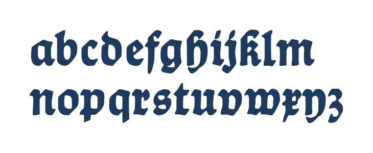 Ballade UNZ1 Bold Lowercase