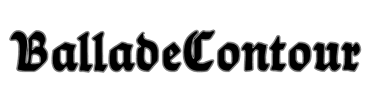 BalladeContour  font caratteri gratis