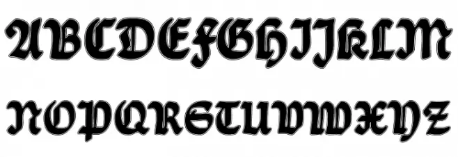 BalladeContour Schriftart Groß