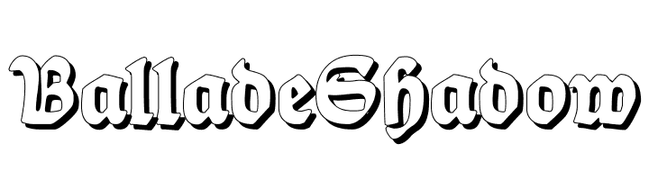 BalladeShadow Font