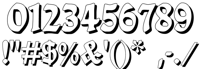 BalladeShadow Font OTHER CHARS