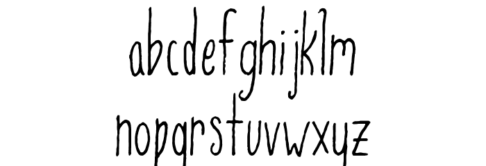 BalladofaThinMan-Regular Font LOWERCASE