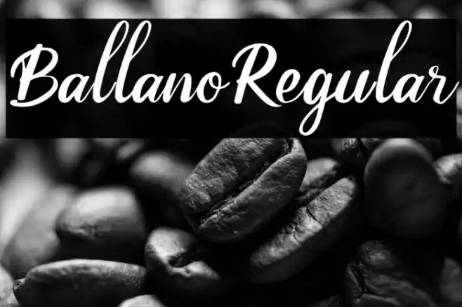 BallanoRegular Font examples