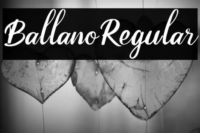 BallanoRegular Font examples