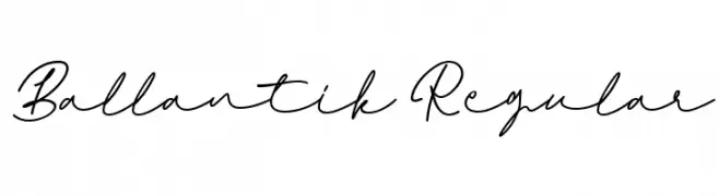Ballantik Regular  Frei Schriftart Herunterladen