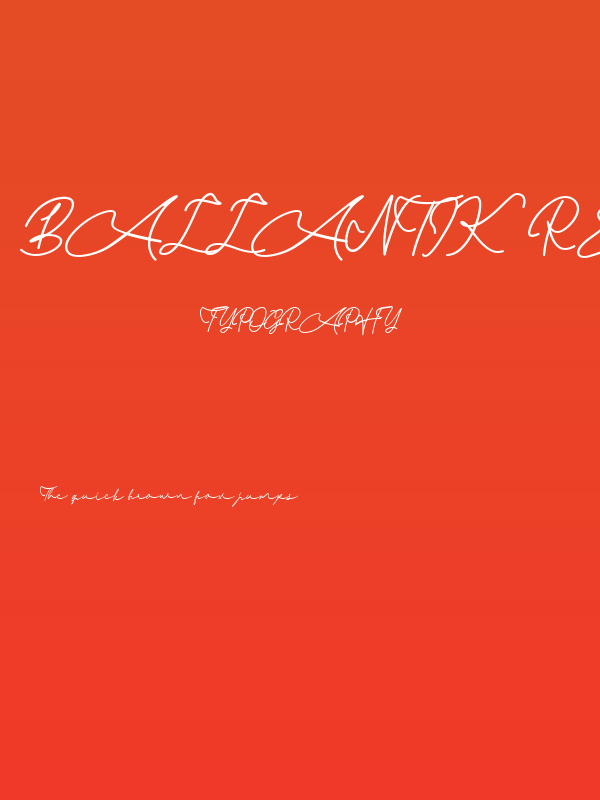 Ballantik Regular Poster