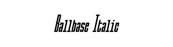 Ballbase Italic  免费字体下载
