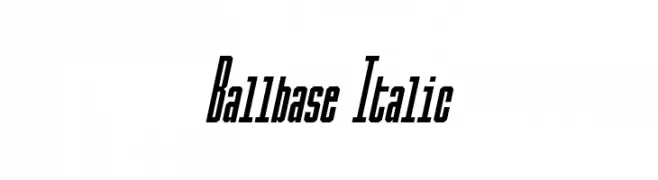 Ballbase Italic  नि: शुल्क फ़ॉन्ट्स डाउनलोड