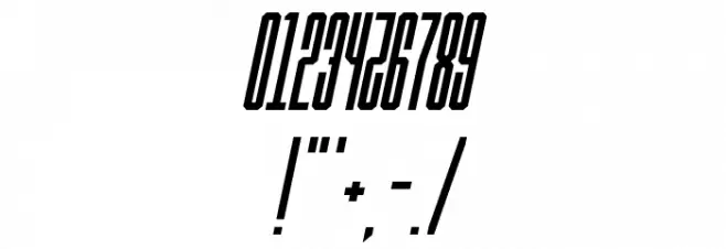 Ballbase Italic Font OTHER CHARS