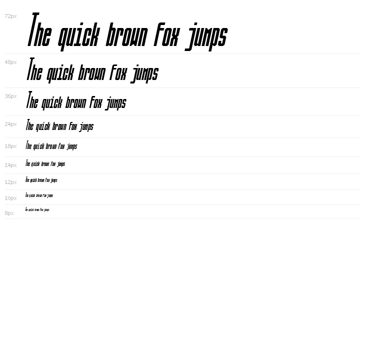 Ballbase Italic Waterfall