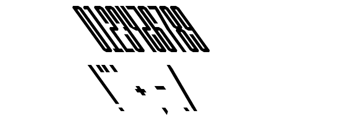 Ballbase MegaUltraBackslanted Font OTHER CHARS