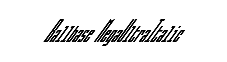 Ballbase MegaUltraItalic  免费字体下载