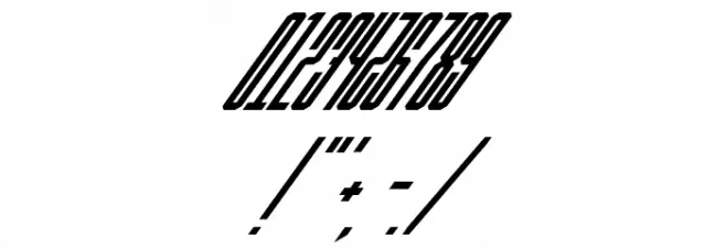 Ballbase MegaUltraItalic Font OTHER CHARS