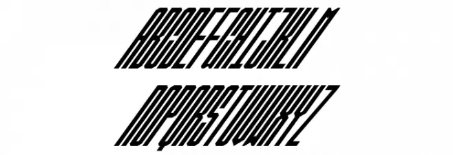 Ballbase MegaUltraItalic Schriftart Groß