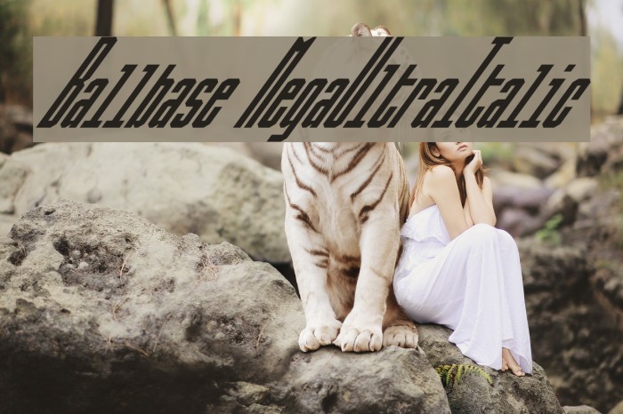 Ballbase MegaUltraItalic फ़ॉन्ट examples