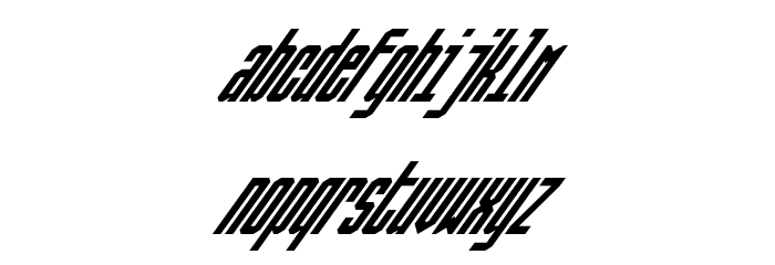 Ballbase MegaUltraItalic फ़ॉन्ट लोअरकेस