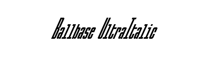 Ballbase UltraItalic  免费字体下载