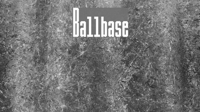 Ballbase Font examples