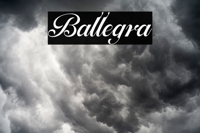 Ballegra لخطوط تنزيل examples