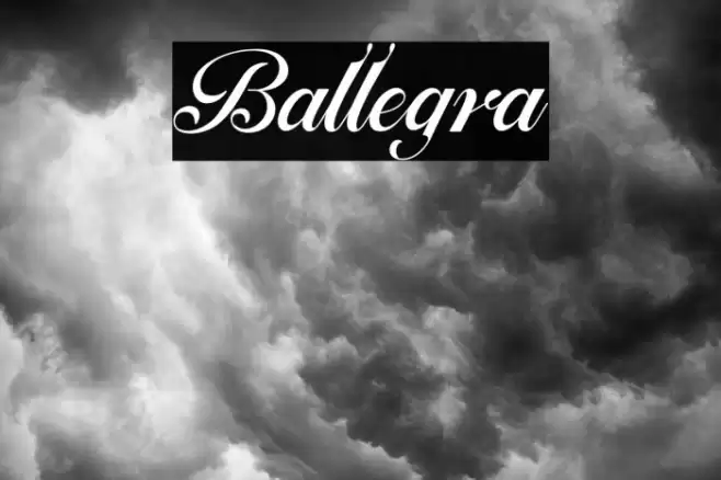 Ballegra Font examples