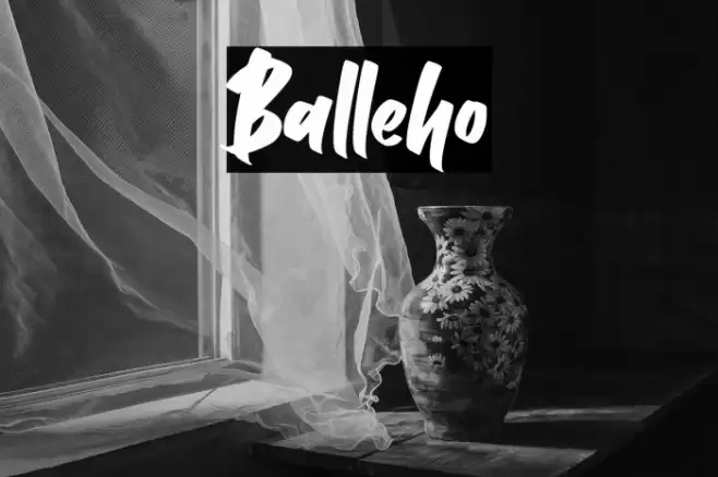 Balleho Font examples