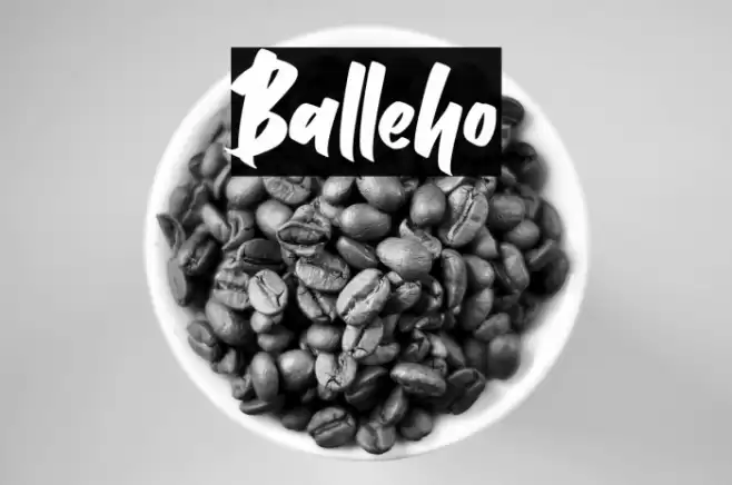 Balleho Font examples