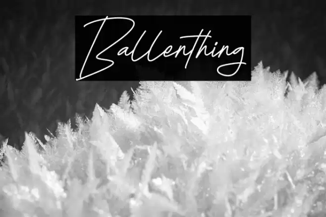 Ballenthing Caratteri examples
