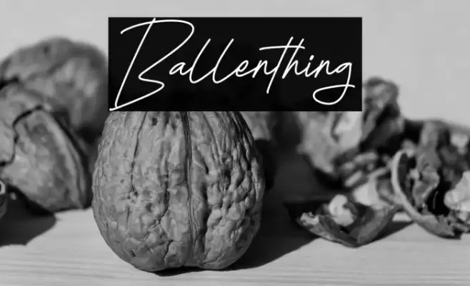 Ballenthing Caratteri examples