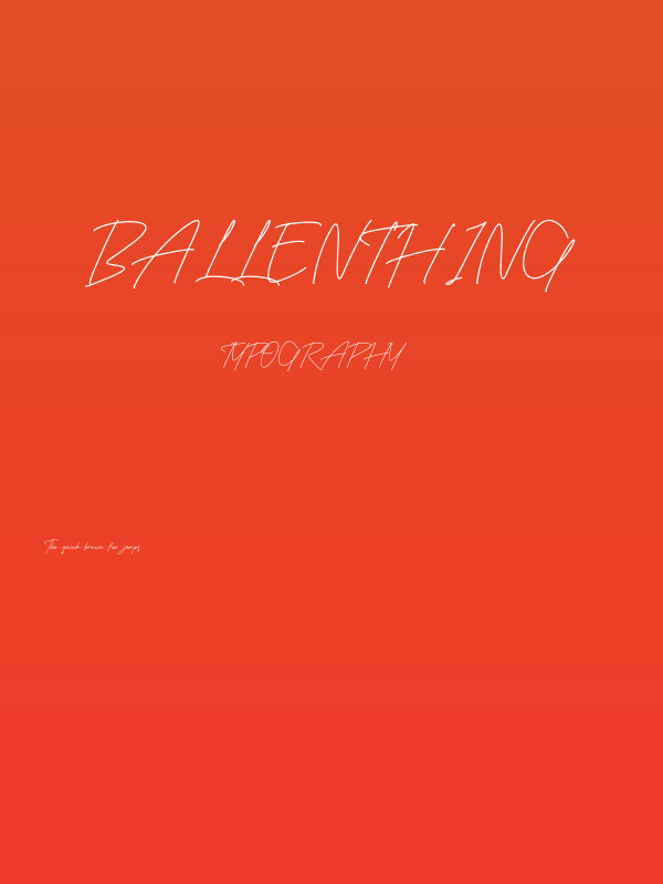 Ballenthing Poster
