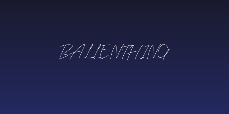 Ballenthing Social Header