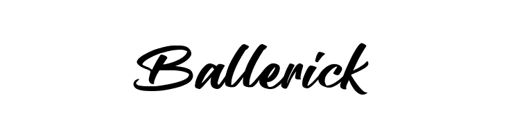 Ballerick  les polices de caractères gratuit tlcharger