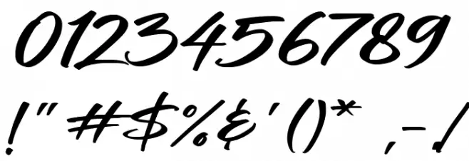 Ballerick Font OTHER CHARS